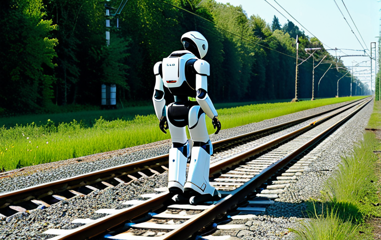 철도차량 관리 시스템 트렌드 - Technician Using Augmented Reality**

"A railway technician wearing augmented reality glasses, inspe...