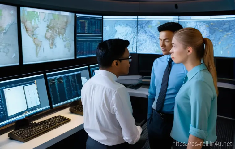 철도 분야 연봉 협상 팁 - A focused female railway engineer, approximately 35 years old, of Hispanic descent, wearing a bright...